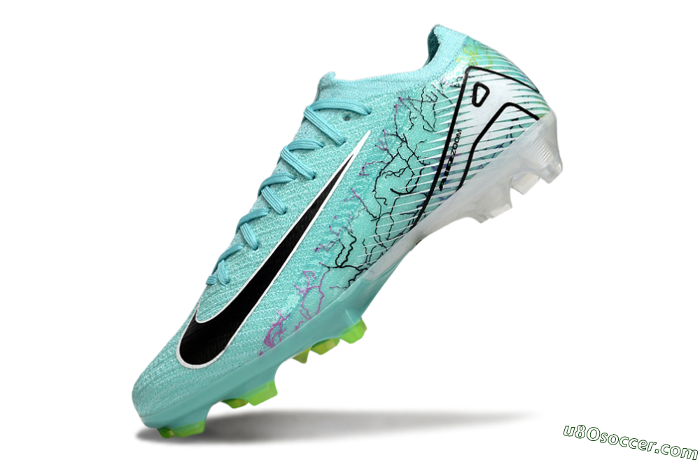 Nike Air Zoom Mercurial Vapor 16 Elite FG Firm Ground Soccer Cleats - Blue/White/Black 6