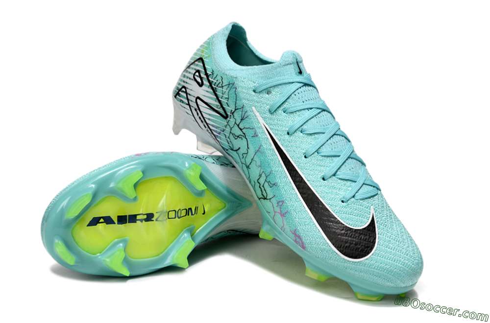 Nike Air Zoom Mercurial Vapor 16 Elite FG Firm Ground Soccer Cleats - Blue/White/Black 4