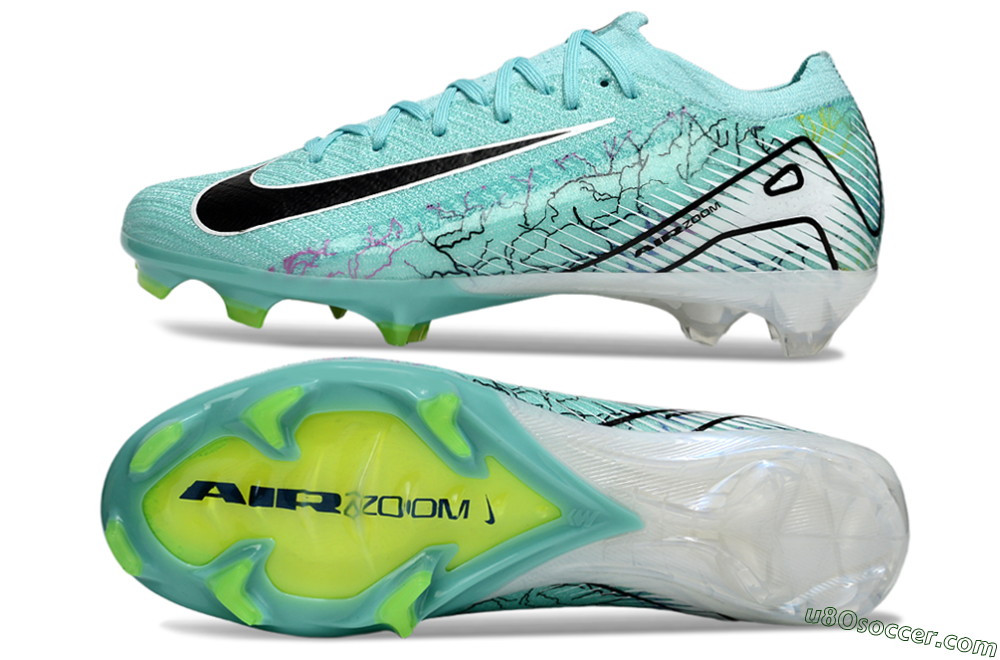 Nike Air Zoom Mercurial Vapor 16 Elite FG Firm Ground Soccer Cleats - Blue/White/Black 0