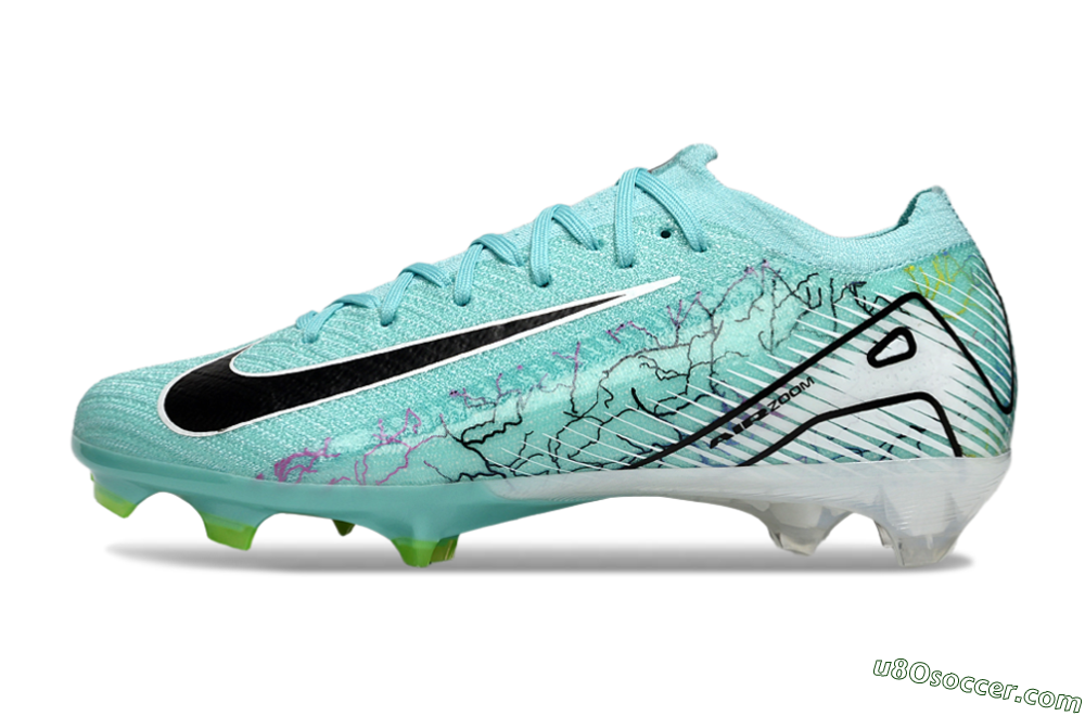 Nike Air Zoom Mercurial Vapor 16 Elite FG Firm Ground Soccer Cleats - Blue/White/Black 2