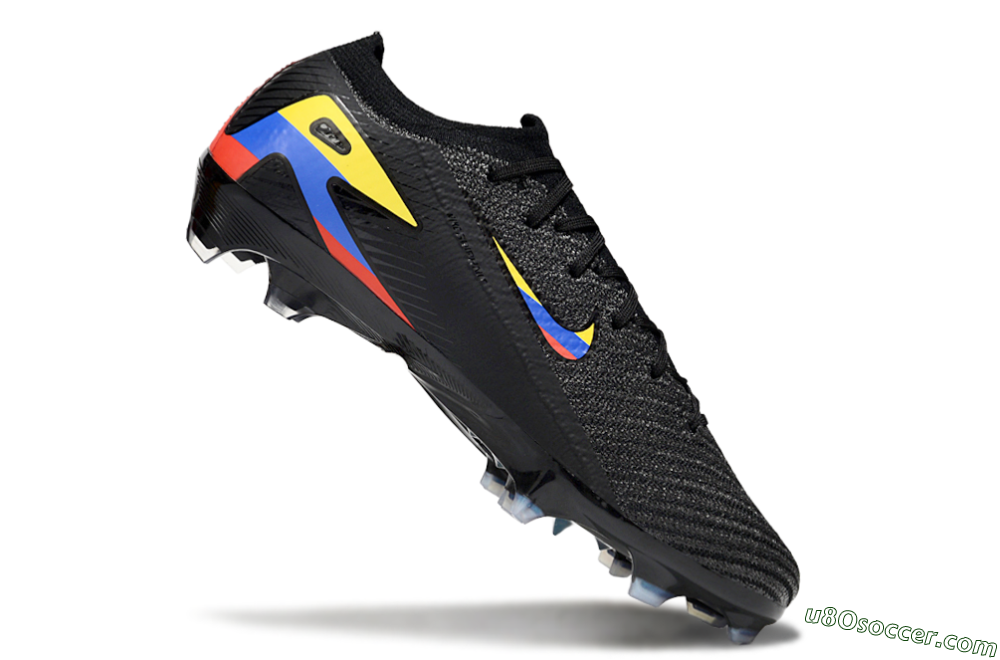 Nike Air Zoom Mercurial Vapor 16 Elite FG Firm Ground Soccer Cleats - Black/Yellow/Blue/Red 5