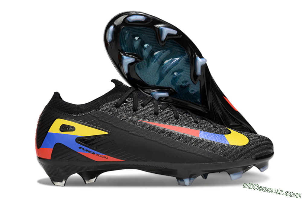 Nike Air Zoom Mercurial Vapor 16 Elite FG Firm Ground Soccer Cleats - Black/Yellow/Blue/Red 1
