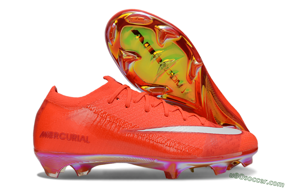 Nike Air Zoom Mercurial Vapor 16 Elite FG Firm Ground Soccer Cleats - Red/White 1
