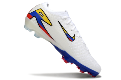 Nike Air Zoom Mercurial Vapor 16 Elite FG Firm Ground Soccer Cleats - White/Yellow/Blue/Red