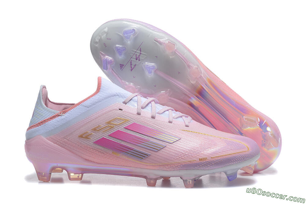 Adidas F50 Elite FG Firm Ground Soccer Cleats - Pink/Purple/White 1