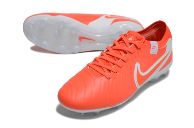 Nike Tiempo Legend 10 Elite FG Firm Ground Soccer Cleats - Red/White