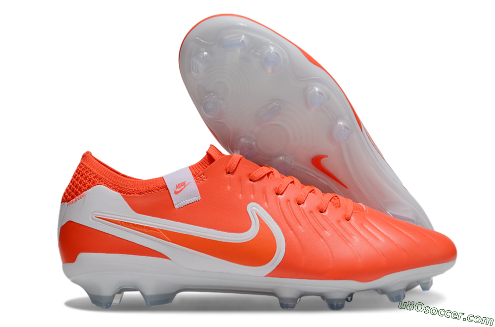 Nike Tiempo Legend 10 Elite FG Firm Ground Soccer Cleats - Red/White 1