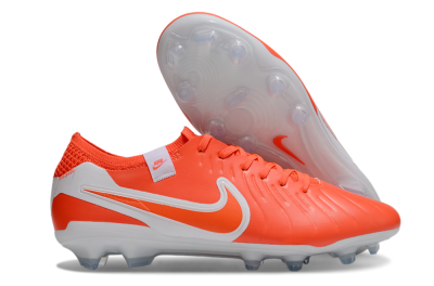 Nike Tiempo Legend 10 Elite FG Firm Ground Soccer Cleats - Red/White