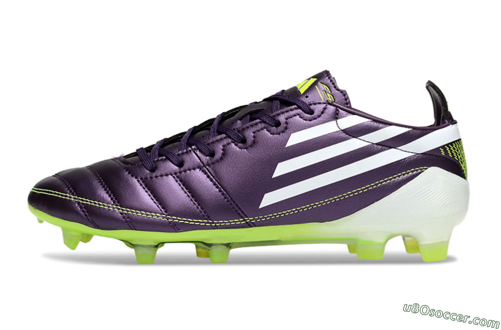 Adidas F50 Elite FG Firm Ground Soccer Cleats - Purple/White/Yellow 2