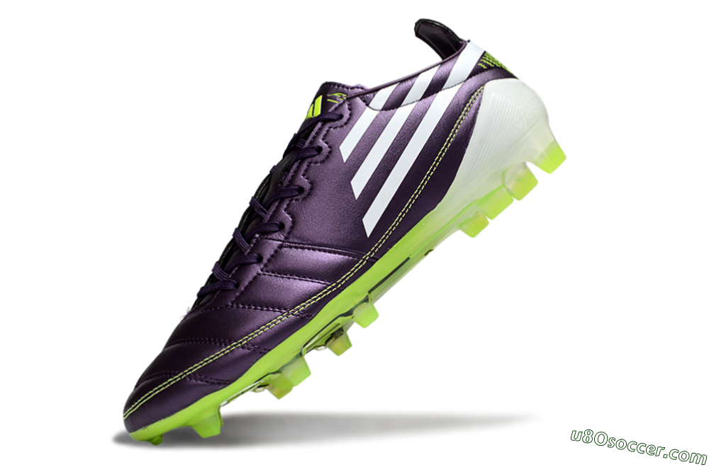 Adidas F50 Elite FG Firm Ground Soccer Cleats - Purple/White/Yellow 5
