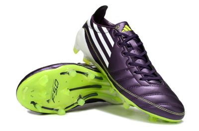 Adidas F50 Elite FG Firm Ground Soccer Cleats - Purple/White/Yellow