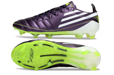 Adidas F50 Elite FG Firm Ground Soccer Cleats - Purple/White/Yellow