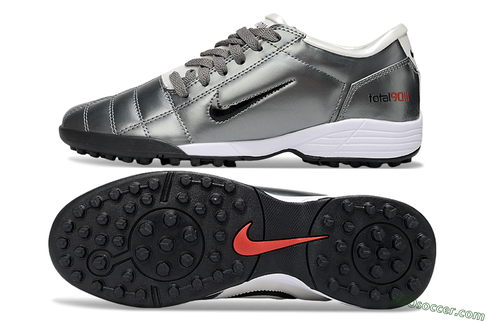 Nike Total 90 III TF Artificial Turf Soccer Shoes - Silver/Black/White 0