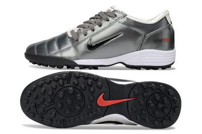 Nike Total 90 III TF Artificial Turf Soccer Shoes - Silver/Black/White