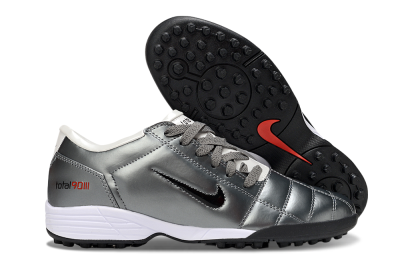 Nike Total 90 III TF Artificial Turf Soccer Shoes - Silver/Black/White
