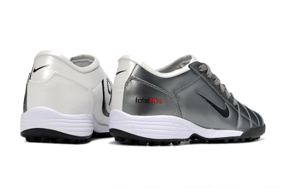 Nike Total 90 III TF Artificial Turf Soccer Shoes - Silver/Black/White