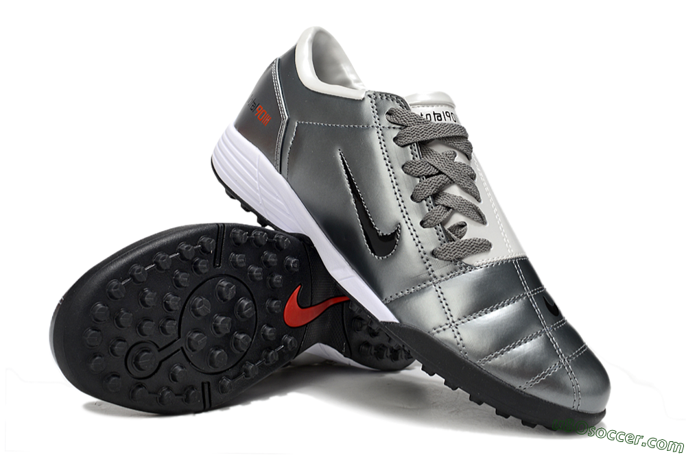 Nike Total 90 III TF Artificial Turf Soccer Shoes - Silver/Black/White 3
