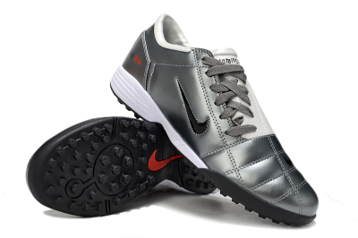 Nike Total 90 III TF Artificial Turf Soccer Shoes - Silver/Black/White