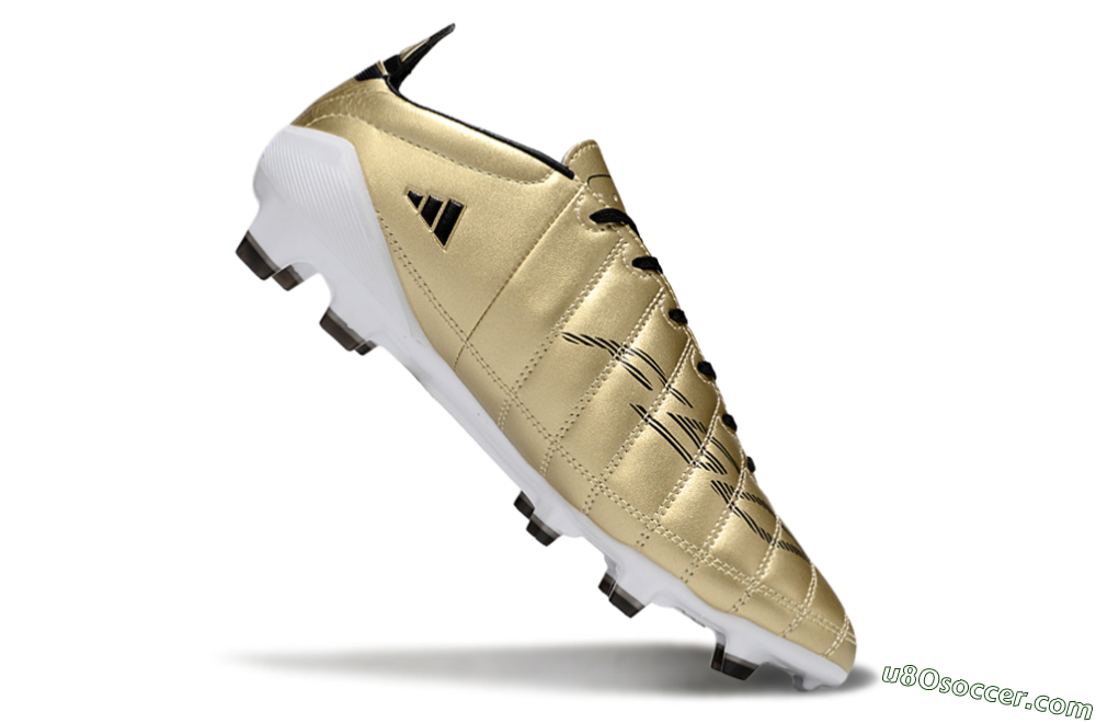 Adidas F50 Elite FG Firm Ground Soccer Cleats - Gold/Black/White 4