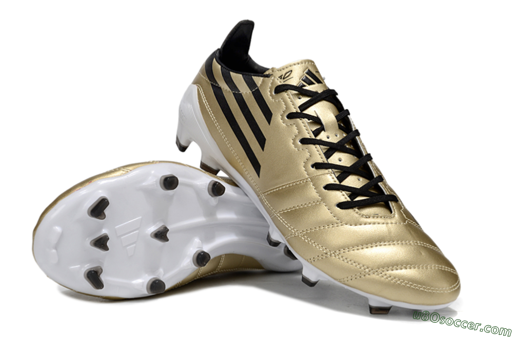 Adidas F50 Elite FG Firm Ground Soccer Cleats - Gold/Black/White 3
