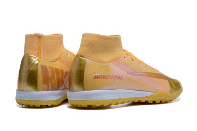 Nike Air Zoom Mercurial Superfly 10 Elite TF Artificial Turf Soccer Shoes - Yellow/Gold/White