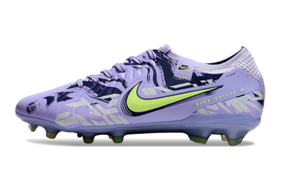 Nike Tiempo Legend 10 Elite FG Firm Ground Soccer Cleats - Purple/Yellow
