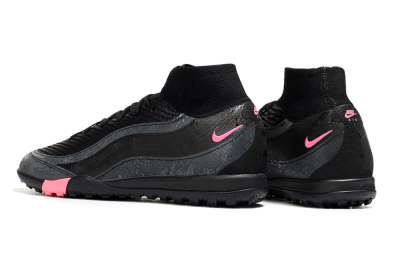 Nike Air Zoom Mercurial Superfly 10 Elite TF Artificial Turf Soccer Shoes - Black/Grey/Pink