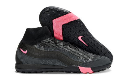 Nike Air Zoom Mercurial Superfly 10 Elite TF Artificial Turf Soccer Shoes - Black/Grey/Pink