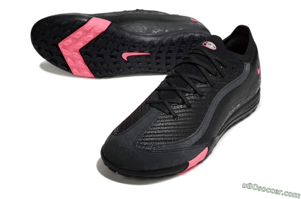 Nike Air Zoom Mercurial Vapor 16 Elite TF Artificial Turf Soccer Shoes - Black/Grey/Pink 3