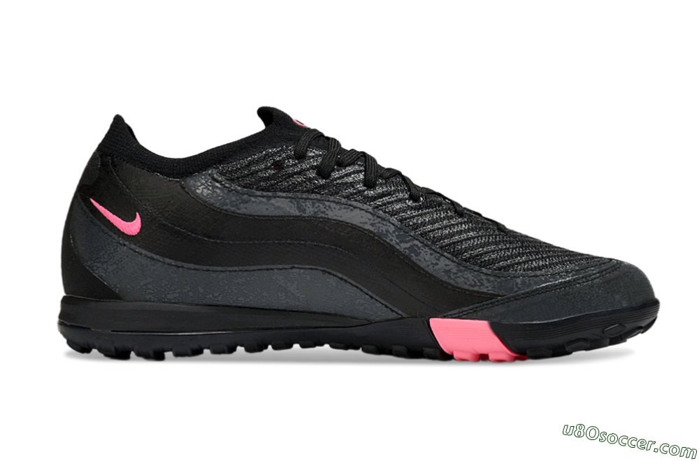 Nike Air Zoom Mercurial Vapor 16 Elite TF Artificial Turf Soccer Shoes - Black/Grey/Pink 5