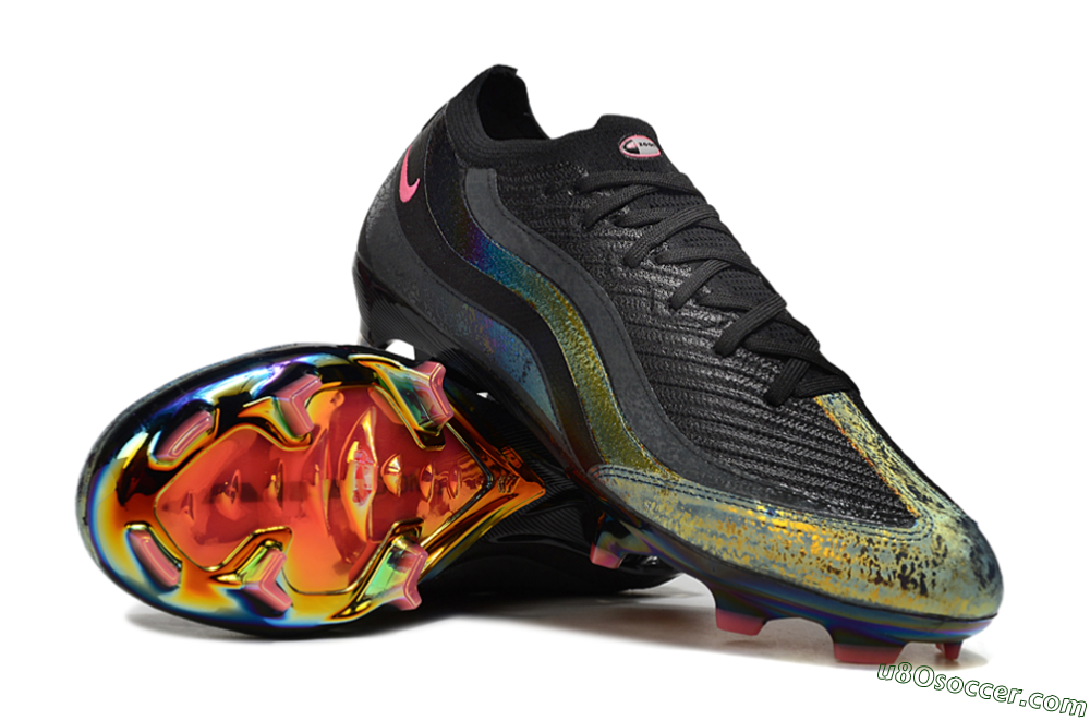 Nike Air Zoom Mercurial Vapor 16 Elite FG Firm Ground Soccer Cleats - Black/Grey/Pink 0