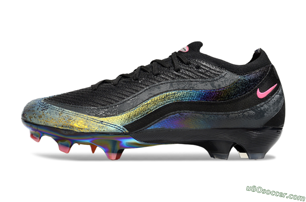 Nike Air Zoom Mercurial Vapor 16 Elite FG Firm Ground Soccer Cleats - Black/Grey/Pink 2