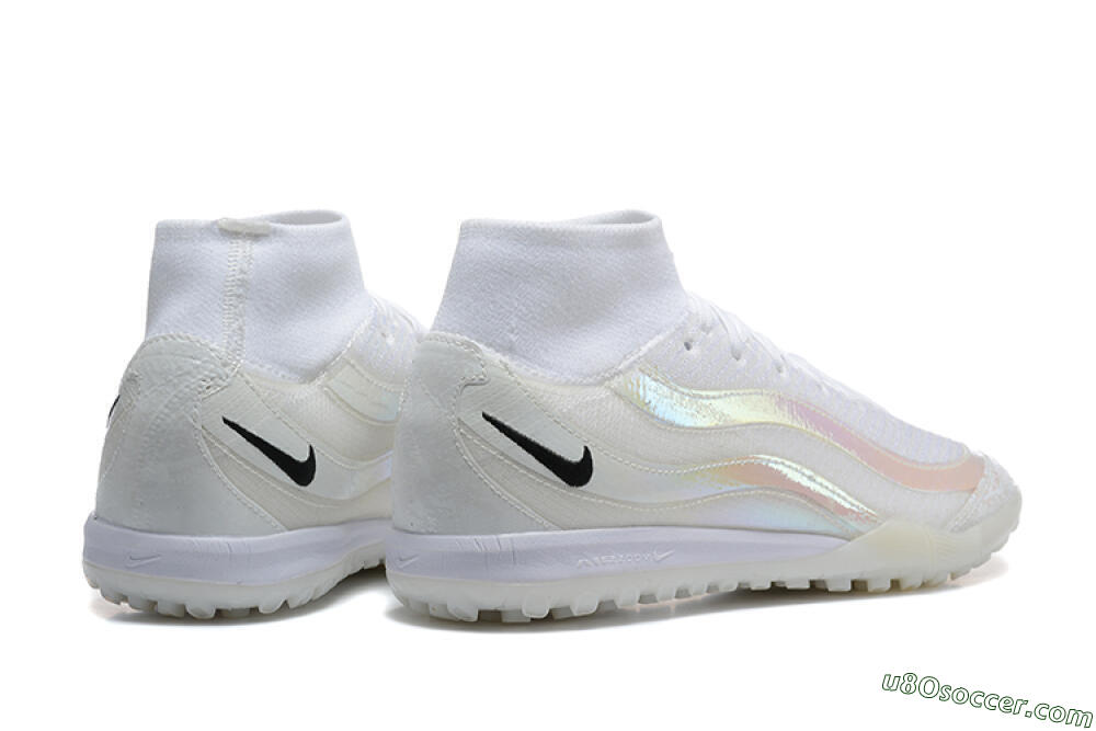 Nike Air Zoom Mercurial Superfly 10 Elite TF Artificial Turf Soccer Shoes - White/Black 9