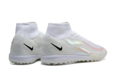 Nike Air Zoom Mercurial Superfly 10 Elite TF Artificial Turf Soccer Shoes - White/Black