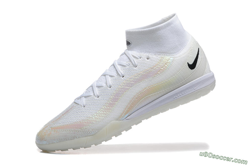 Nike Air Zoom Mercurial Superfly 10 Elite TF Artificial Turf Soccer Shoes - White/Black 8