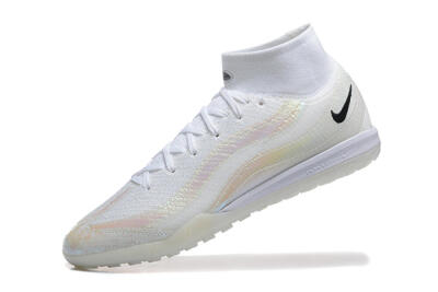 Nike Air Zoom Mercurial Superfly 10 Elite TF Artificial Turf Soccer Shoes - White/Black