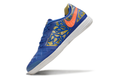 Nike Lunar Gato 2 IC Indoor & Futsal Soccer Shoes - Blue/Gold/Red