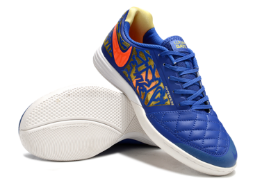 Nike Lunar Gato 2 IC Indoor & Futsal Soccer Shoes - Blue/Gold/Red