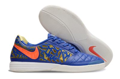 Nike Lunar Gato 2 IC Indoor & Futsal Soccer Shoes - Blue/Gold/Red