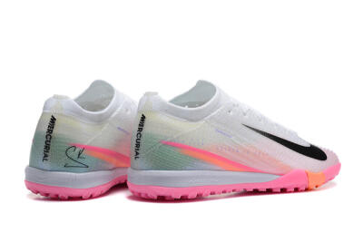 Nike Air Zoom Mercurial Vapor 16 Elite TF Artificial Turf Soccer Shoes - White/Black/Pink