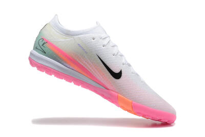 Nike Air Zoom Mercurial Vapor 16 Elite TF Artificial Turf Soccer Shoes - White/Black/Pink