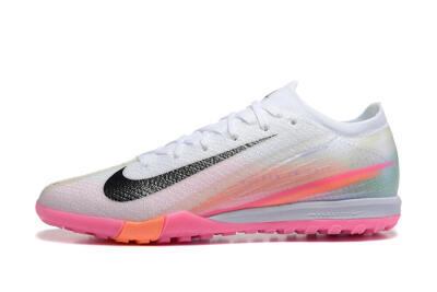 Nike Air Zoom Mercurial Vapor 16 Elite TF Artificial Turf Soccer Shoes - White/Black/Pink