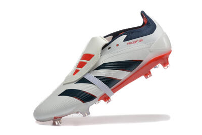 Adidas Predator 25 Elite Foldover Tongue FG Firm Ground Soccer Cleats - Beige/Blue/Red