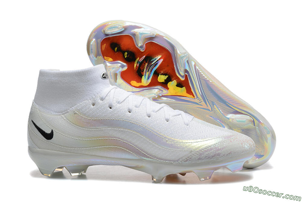 Nike Air Zoom Mercurial Superfly 10 Elite FG Firm Ground Soccer Cleats - White/Black 1