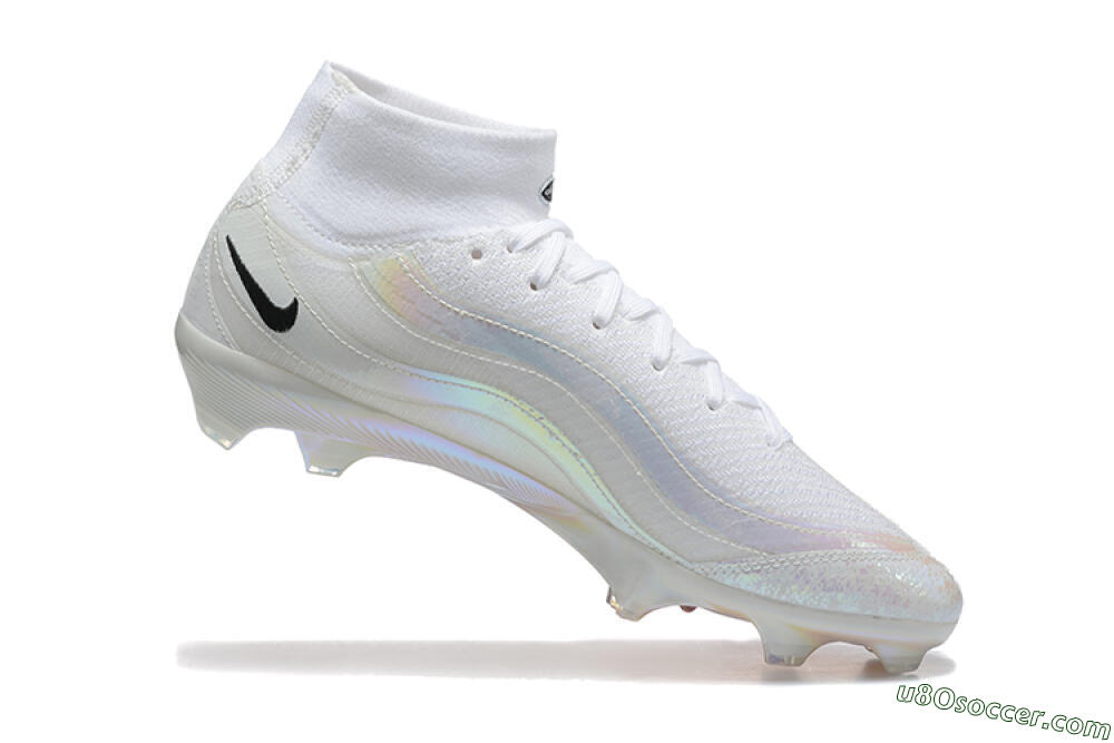Nike Air Zoom Mercurial Superfly 10 Elite FG Firm Ground Soccer Cleats - White/Black 7