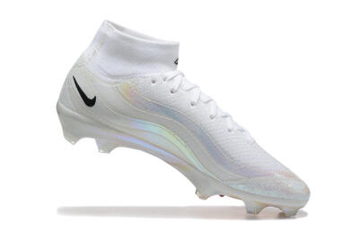 Nike Air Zoom Mercurial Superfly 10 Elite FG Firm Ground Soccer Cleats - White/Black