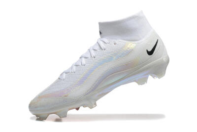 Nike Air Zoom Mercurial Superfly 10 Elite FG Firm Ground Soccer Cleats - White/Black