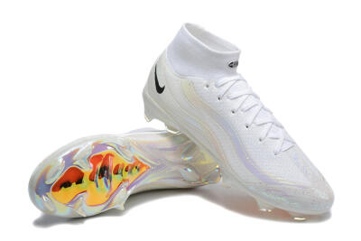 Nike Air Zoom Mercurial Superfly 10 Elite FG Firm Ground Soccer Cleats - White/Black