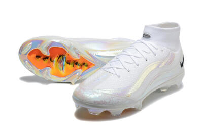 Nike Air Zoom Mercurial Superfly 10 Elite FG Firm Ground Soccer Cleats - White/Black