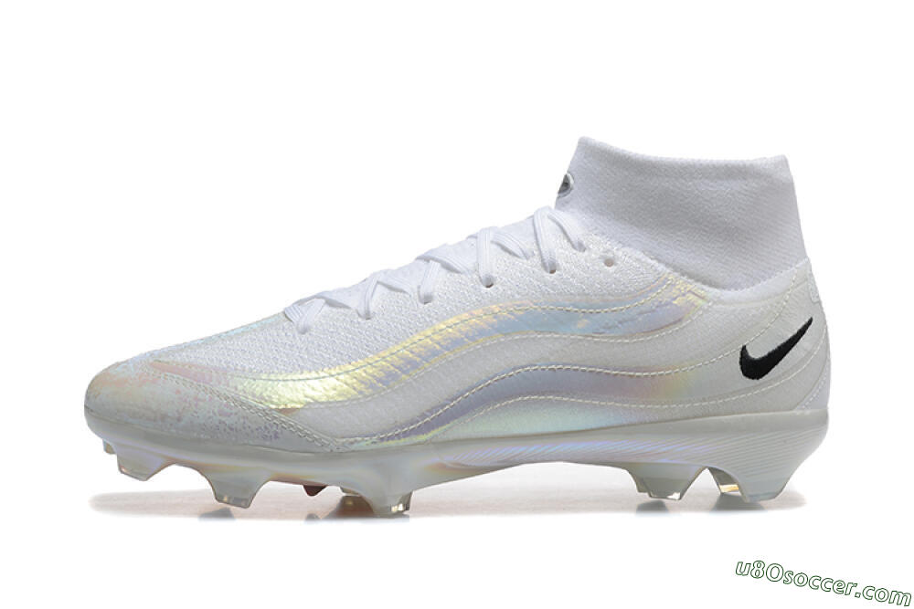 Nike Air Zoom Mercurial Superfly 10 Elite FG Firm Ground Soccer Cleats - White/Black 2